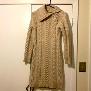 Tan Sweater dress. Moda International. Size S. Great condition!